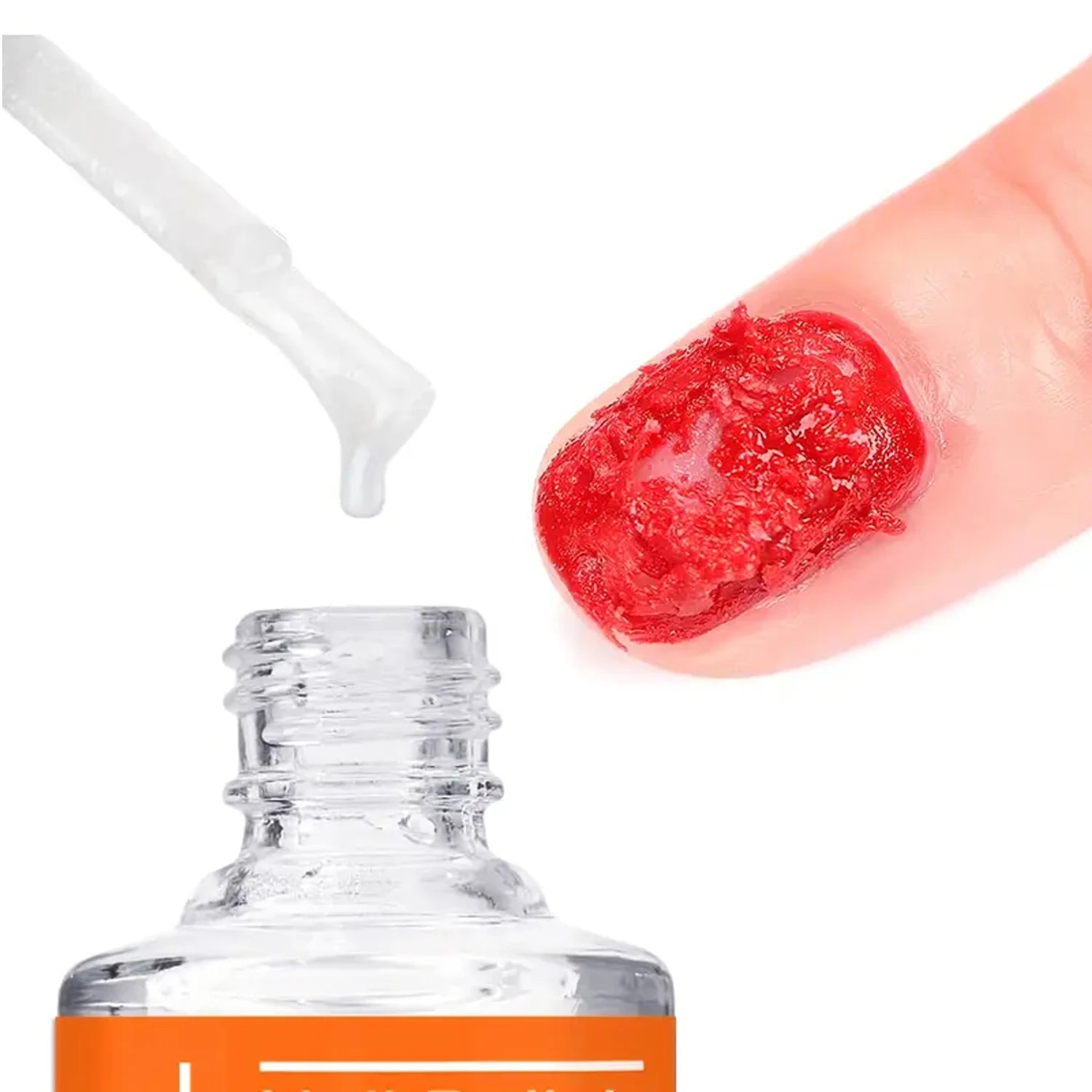 Nail Polish Gel Remover Set,2-5 Minutes Quick Remover Polish,With Gel Nail Polish Remover ,Nail  Latex Tape,For Nail Salon Care
