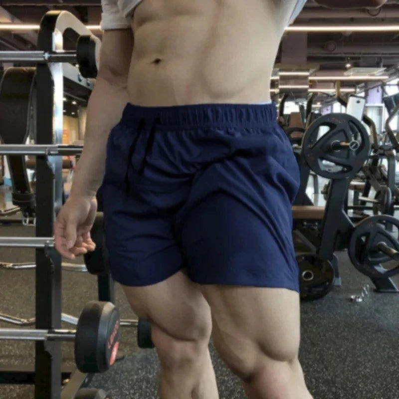 Summer Casual Shorts Men Breathable Beach Shorts Ice Silk Comfortable Fitness Basketball Sports Short Pants Male Running Shorts