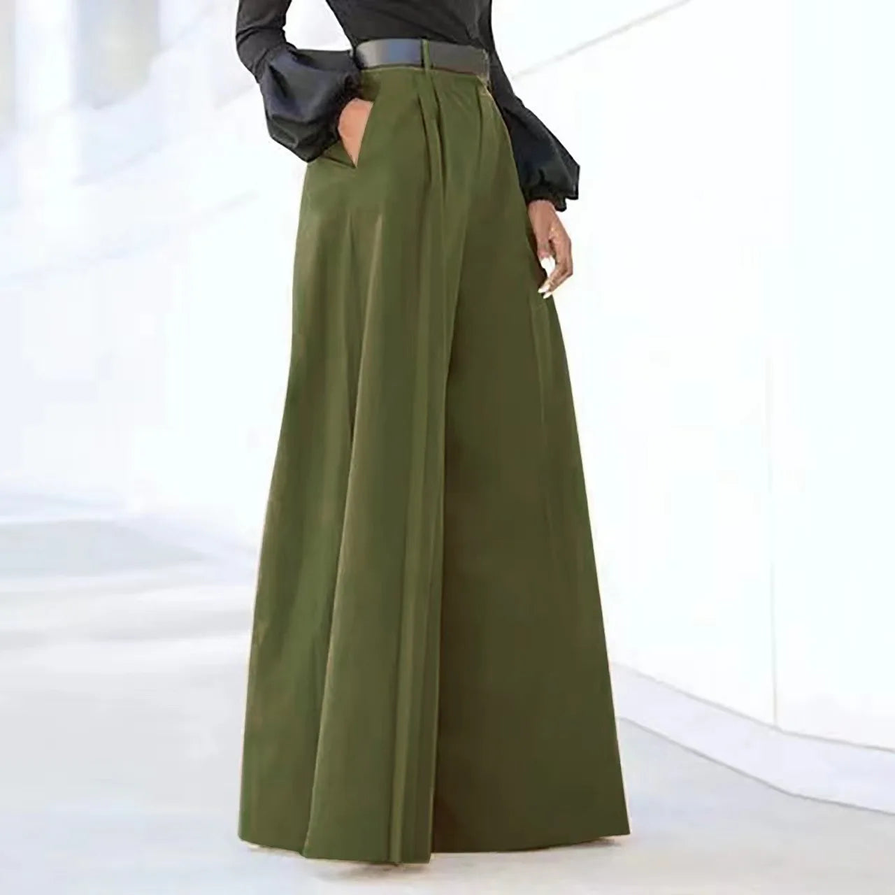 Printed Wide Leg Palazzo Pants