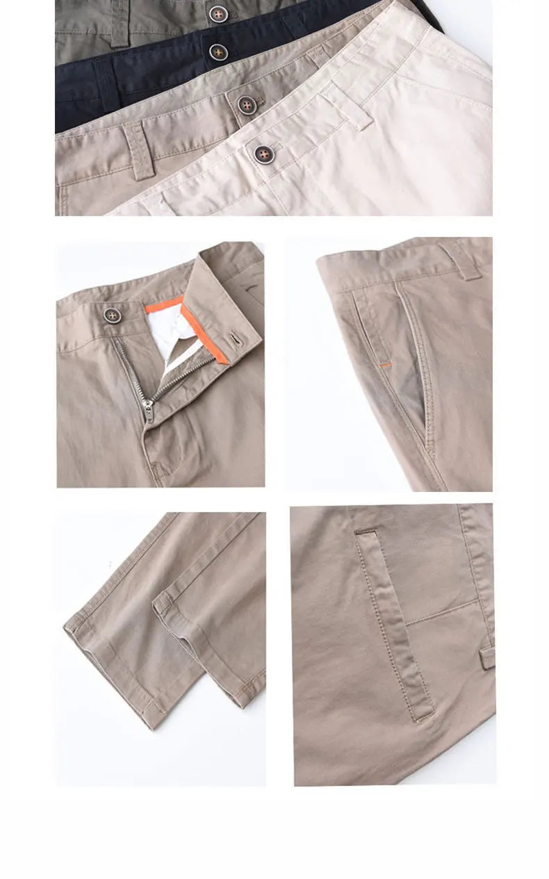 Korean Casual Elastic Cargo Pants