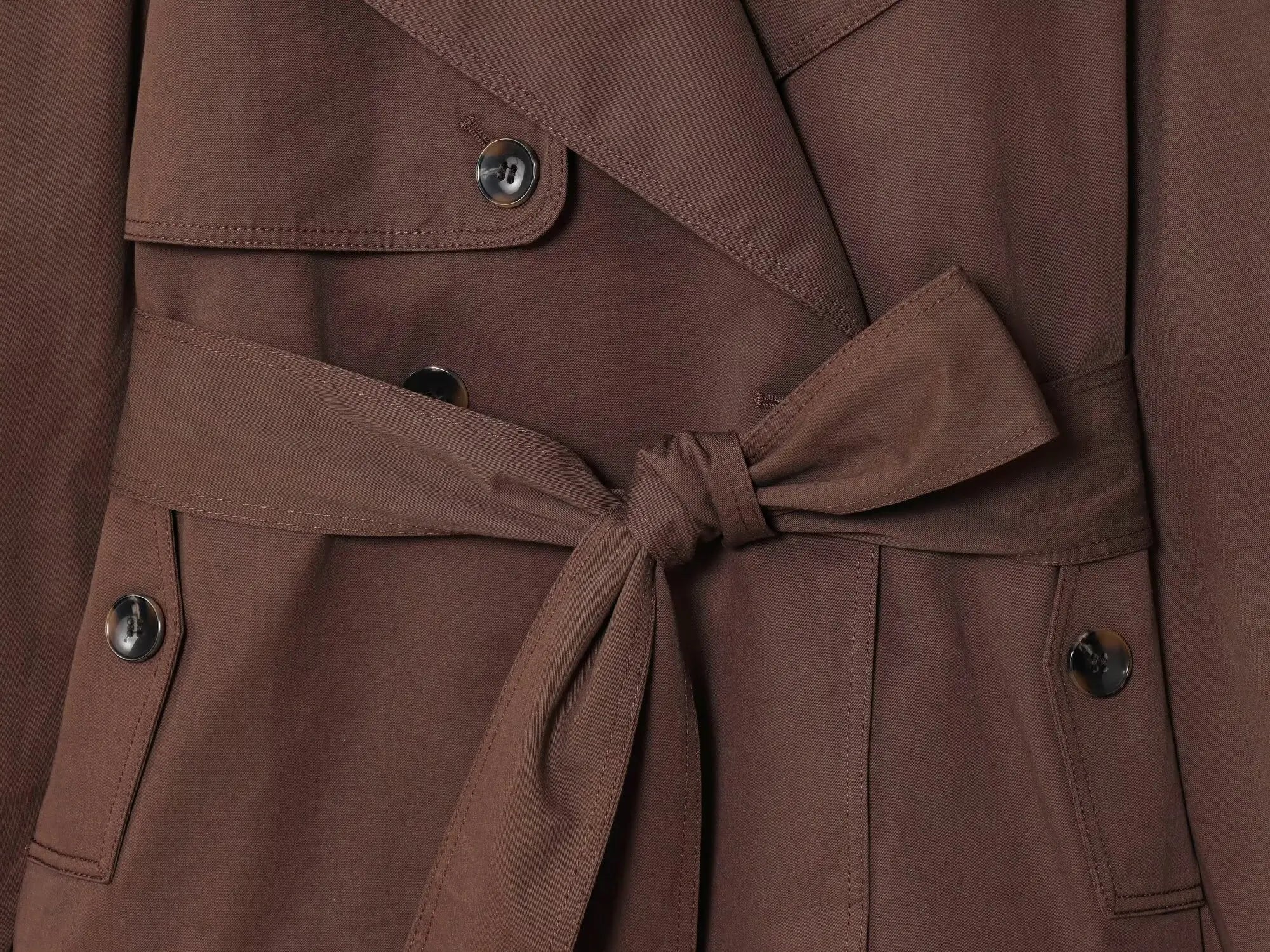 Women's Jackets Autumn 2026 New Fashion Short Trench Coats Chic Lapel Loose Elegant Women long-sleeved Warm Autumn Street Jacket