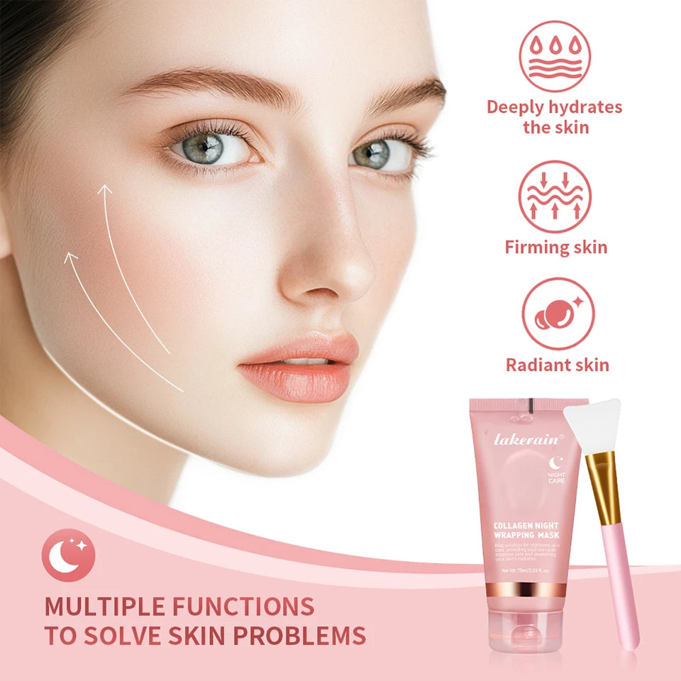 Skincare Koreans Originales Deep Collagen Mask Peel Off Mask Facial mask soluble collagen hydration tightening Night cream skin
