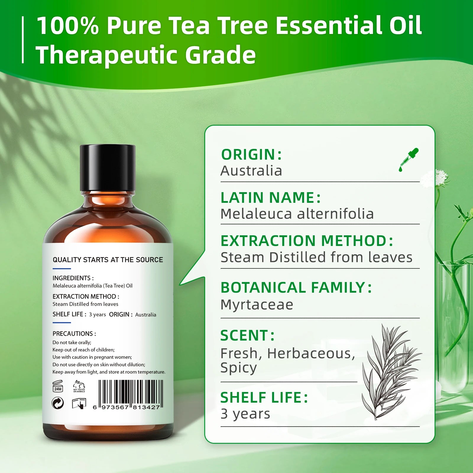 Pure Tea Tree Essential Oil