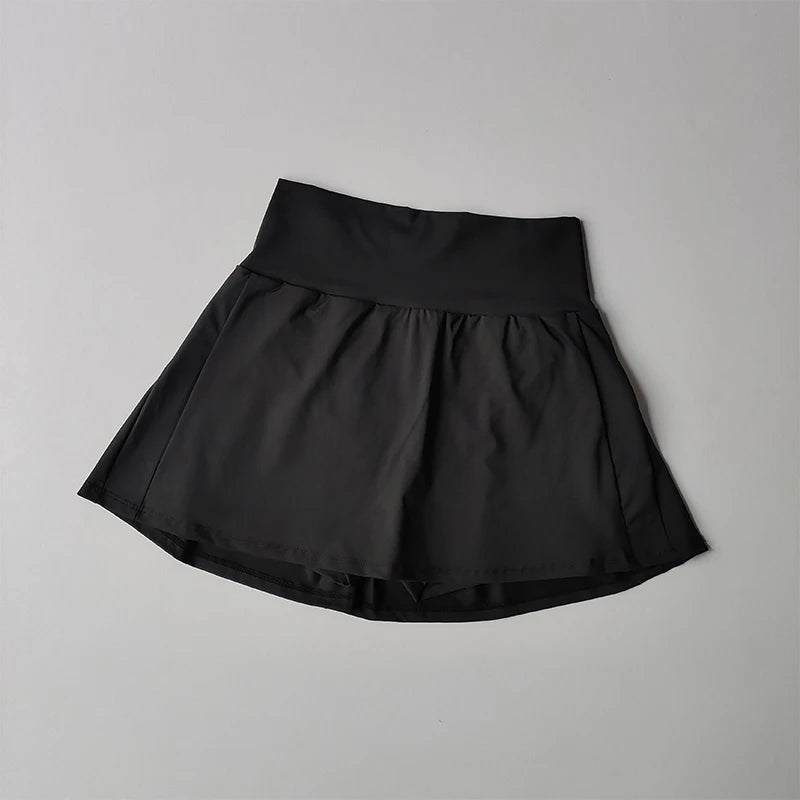 High Waist Tennis Skirt Shorts