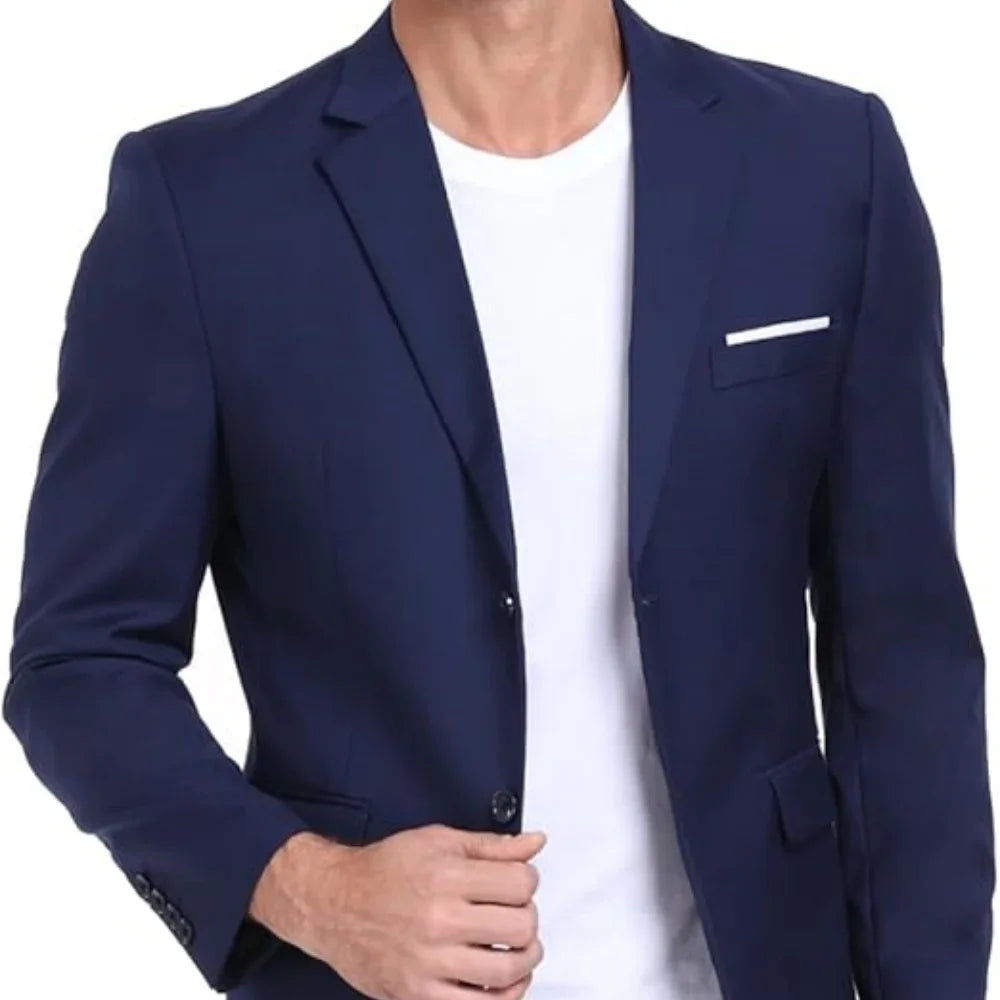 White Formal Men Suit Blazer