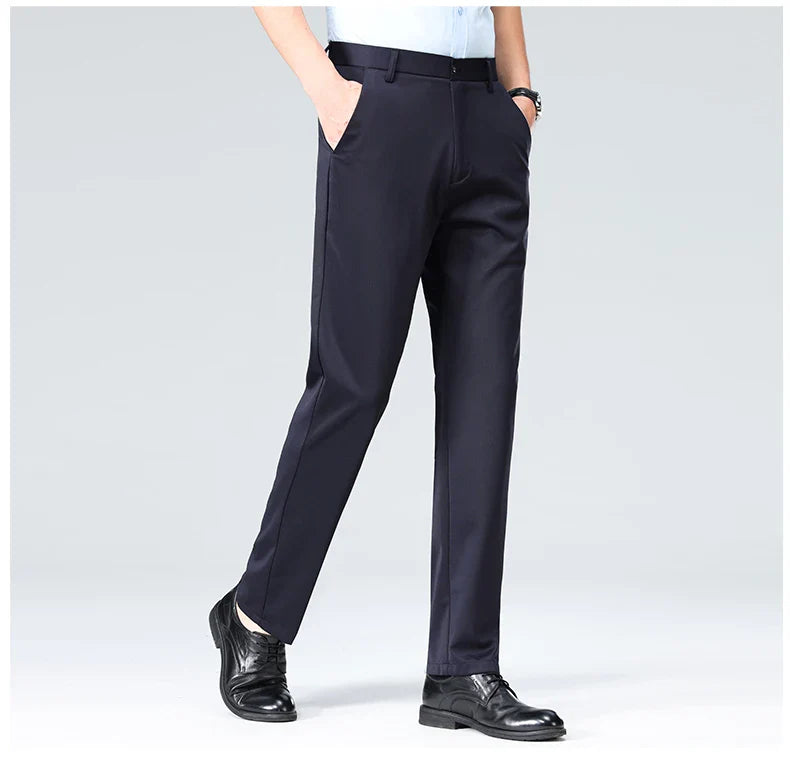 Classic Wrinkle-Resistant Suit Pants