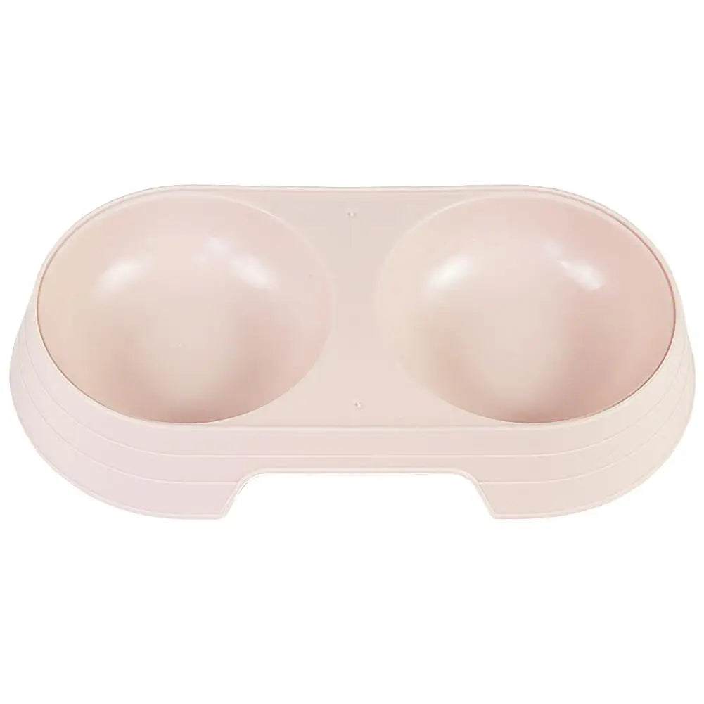 Non-Slip Double Pet Bowls Food & Water Feeder for Cats and Small Dogs BPA-Free Easy-Clean Raised Pet Dishes in 4 Colors