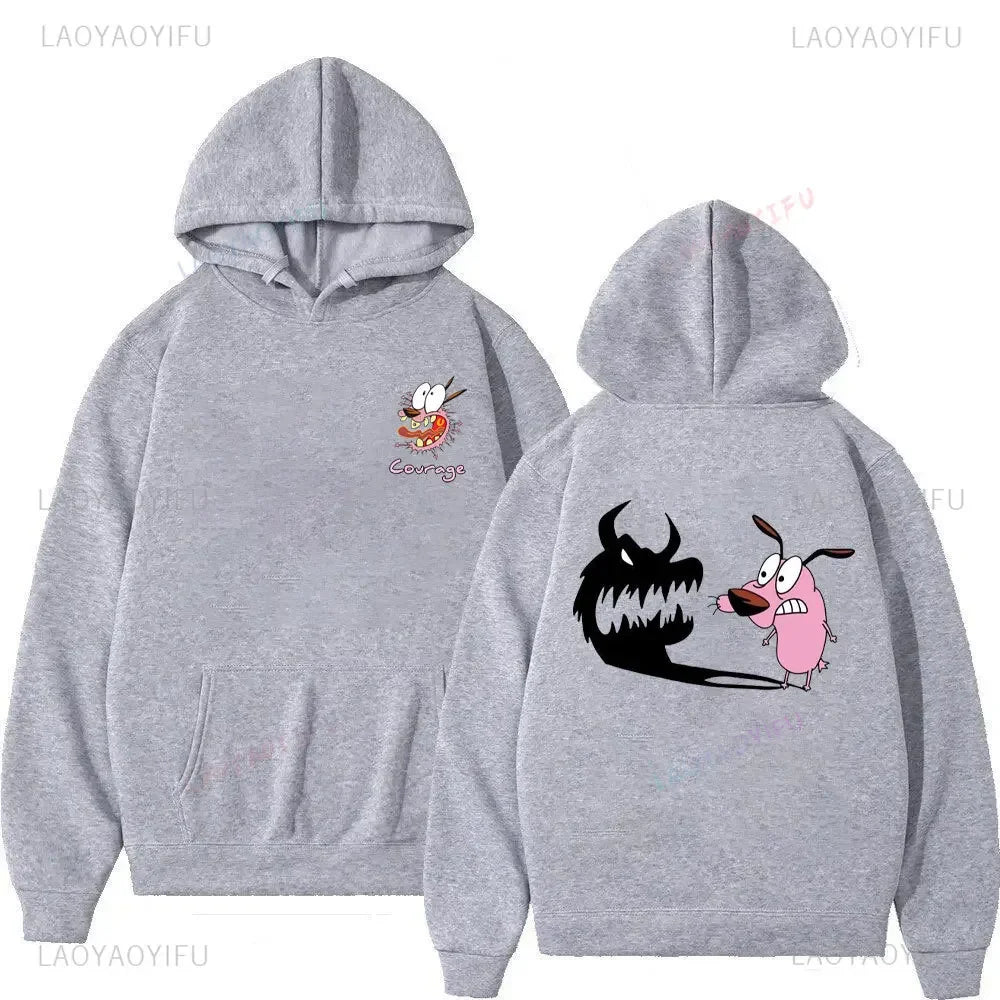 Vintage Cartoon Drop Shoulder Hoodie