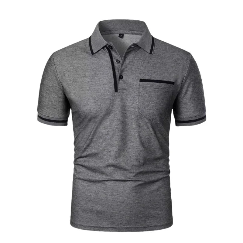 Slim Breathable Summer Pocket Polo