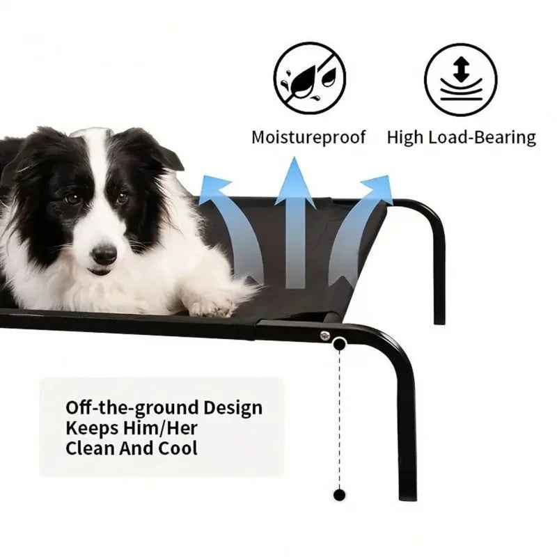 Elevated Dog Bed for All Seasons Moisture Proof Breathable Removable Washable Golden Retriever Pet Bed Pet Supplies
