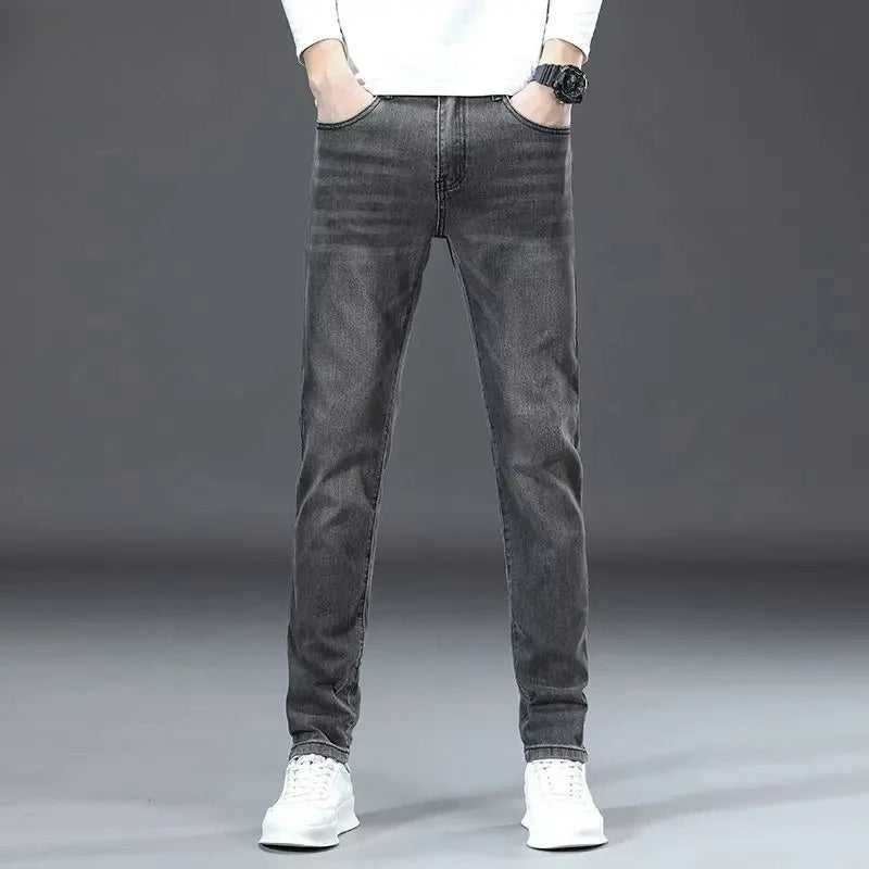 Slim Light Wash Denim Jeans
