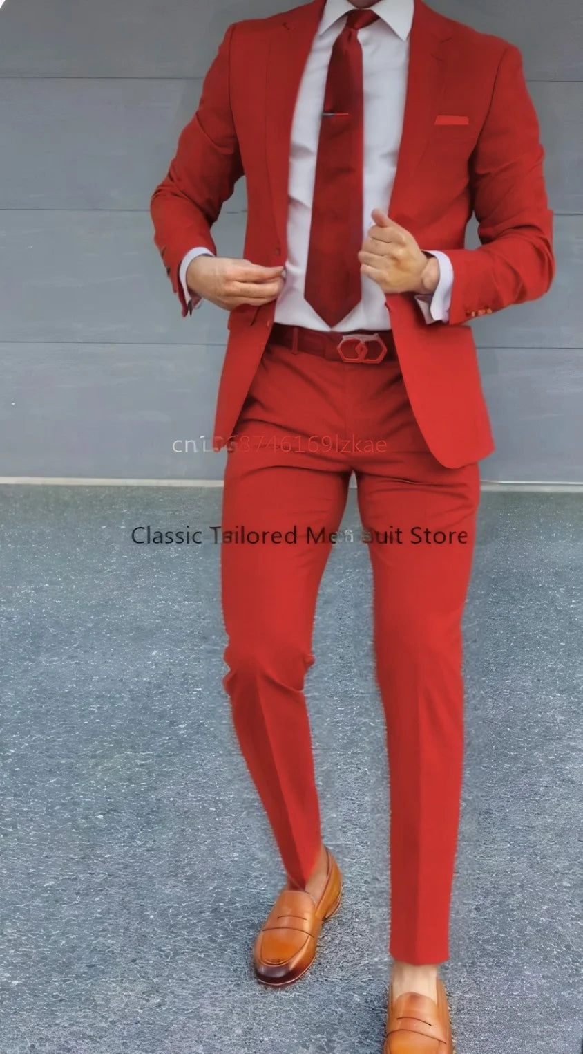 Slim Formal Two Piece Suit