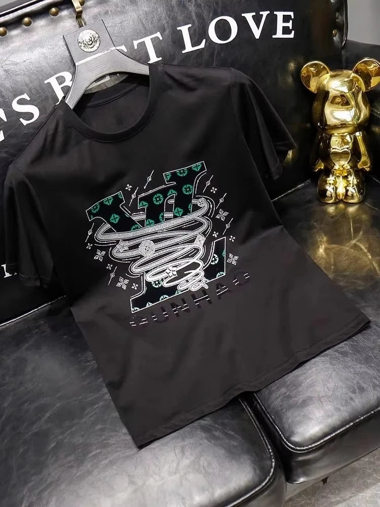 Oversized Print Cotton Tee