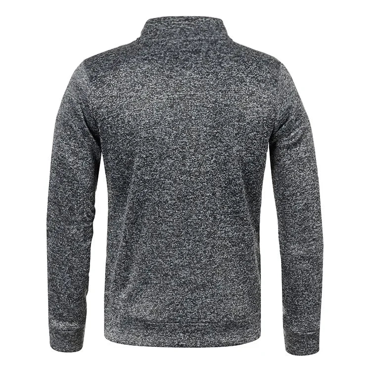 Men Sweatshirts Spring Autumn Pullover Half Zipper Pullover for Male Hoody Outdoor Sweatshit Solid Color Stand Collar