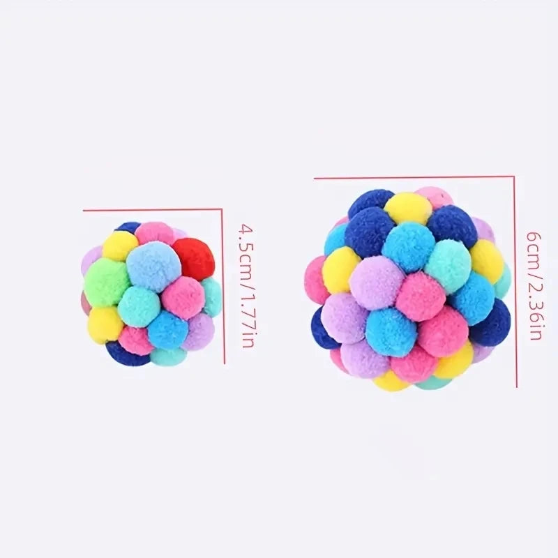 Colorful Woolen Bell Ball Toy