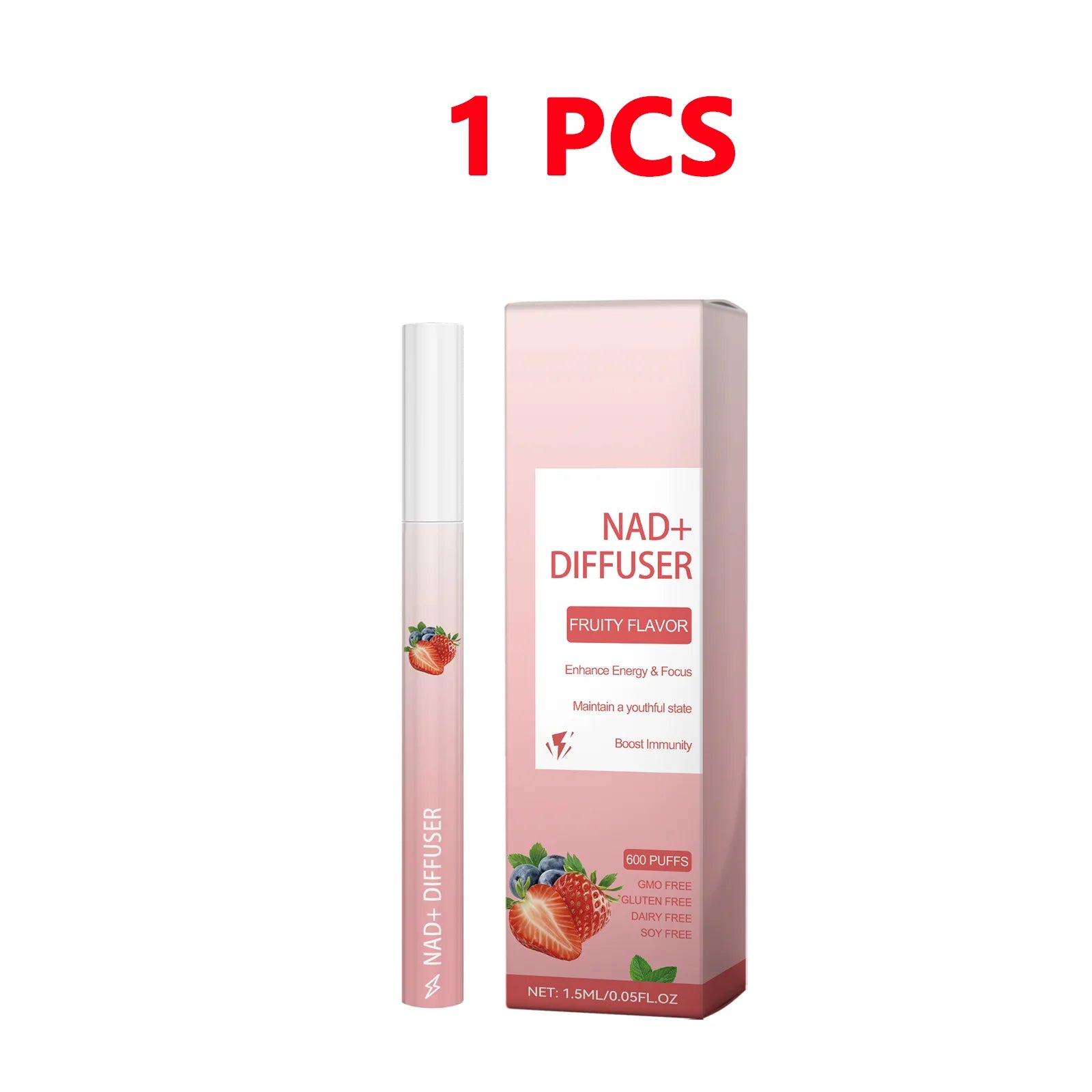 Herbal Energy Stick Aromatherapy Pen - Boost Focus, Relieve Fatigue, Improve Vitality & Breathing NAD+ Diffuser Relax Energy Pen