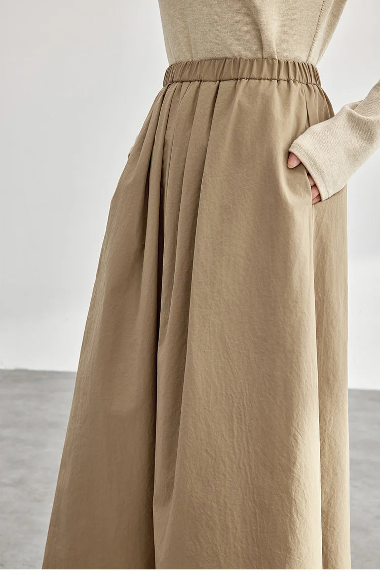 Office Essential A-Line Midi Skirt