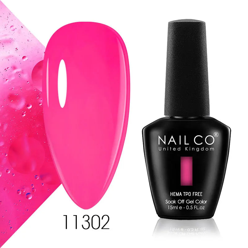 NAILCO 15ml Nail Gel Polish Semi Permanent UV Varnish Nails Art Gel Vernis Manicure TOP BASE Nails Products Supplies Equipment