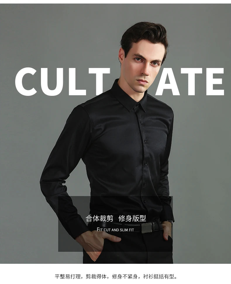 Slim Social Business Shirt Men