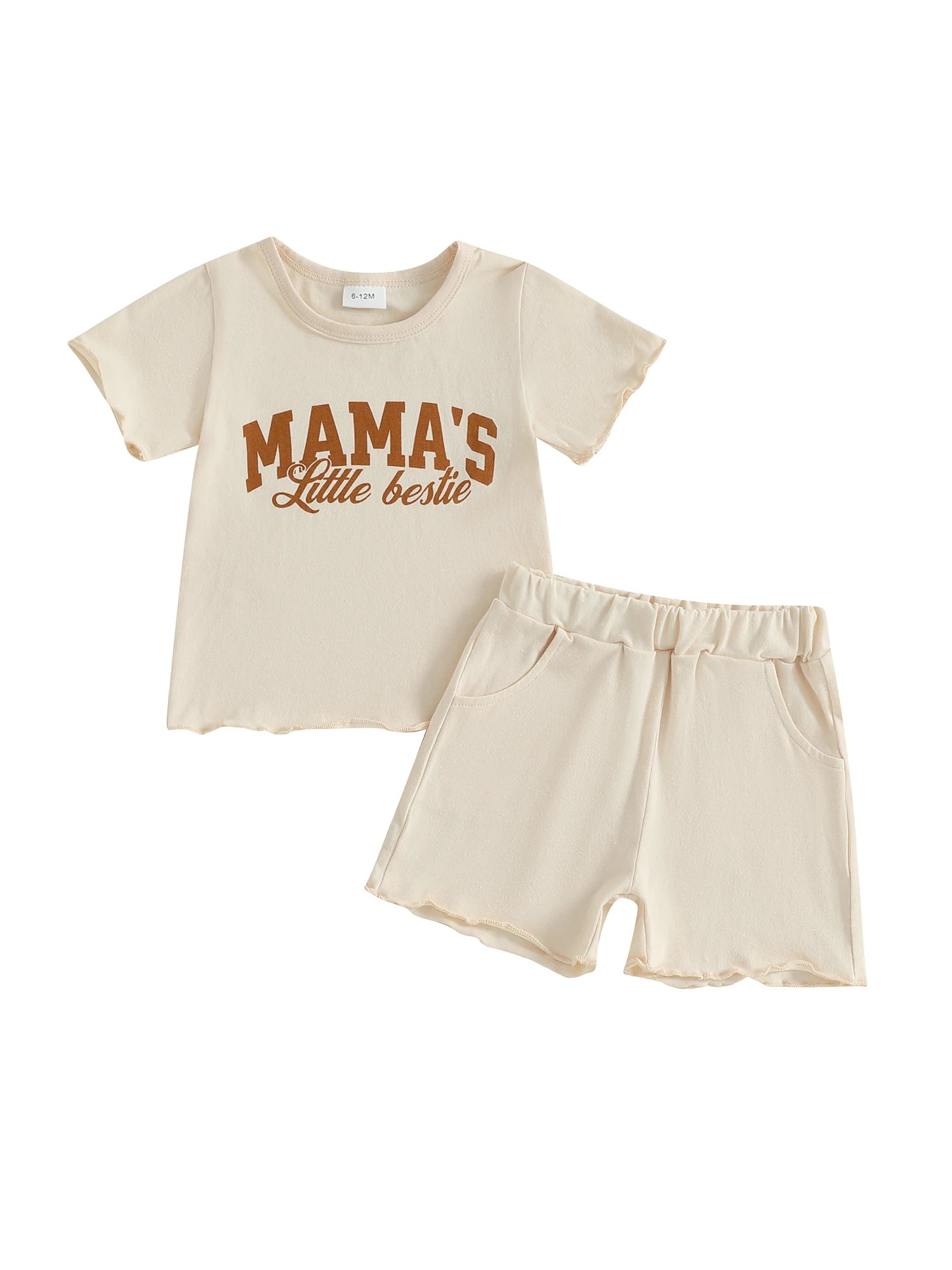 Floral Tee Denim Shorts Set