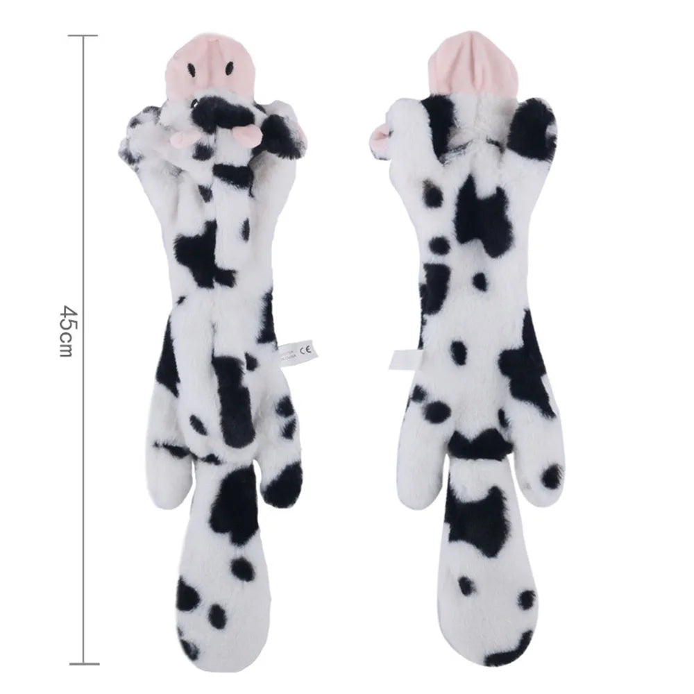 Stuffingless Crinkle Squeaker Dog Toy