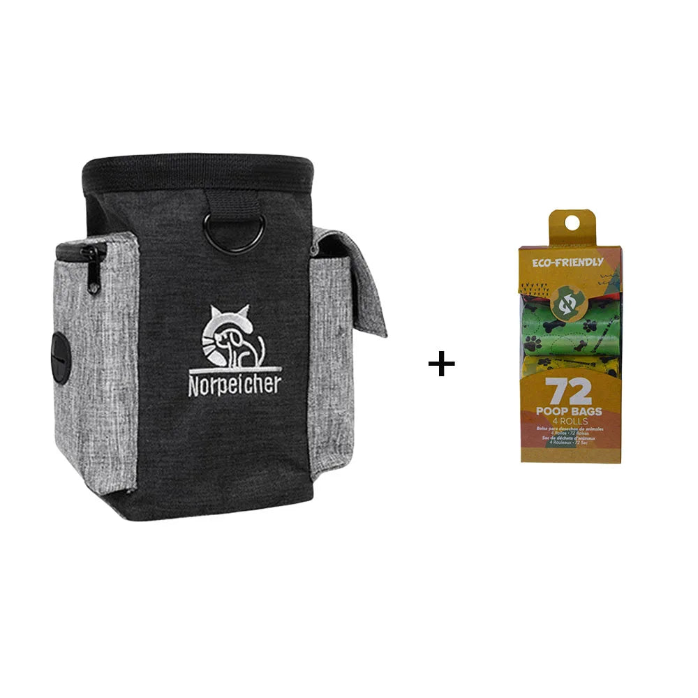 Dog Outdoor Training Bag Dog Fanny Pack Therapy Bag Multi-Functional Pet Bag Pet Treats Bag Train Snack Reward Waist Bag Pet Bag