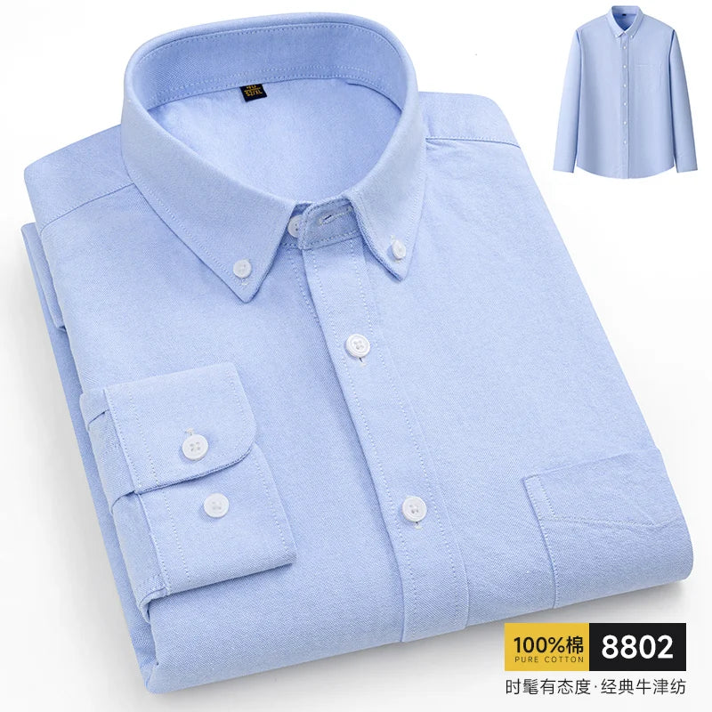 Pure Cotton Oxford Business Shirt