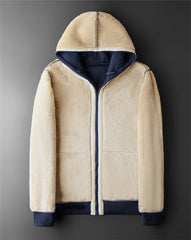 Winter Fleece Hooded Zip Jacket