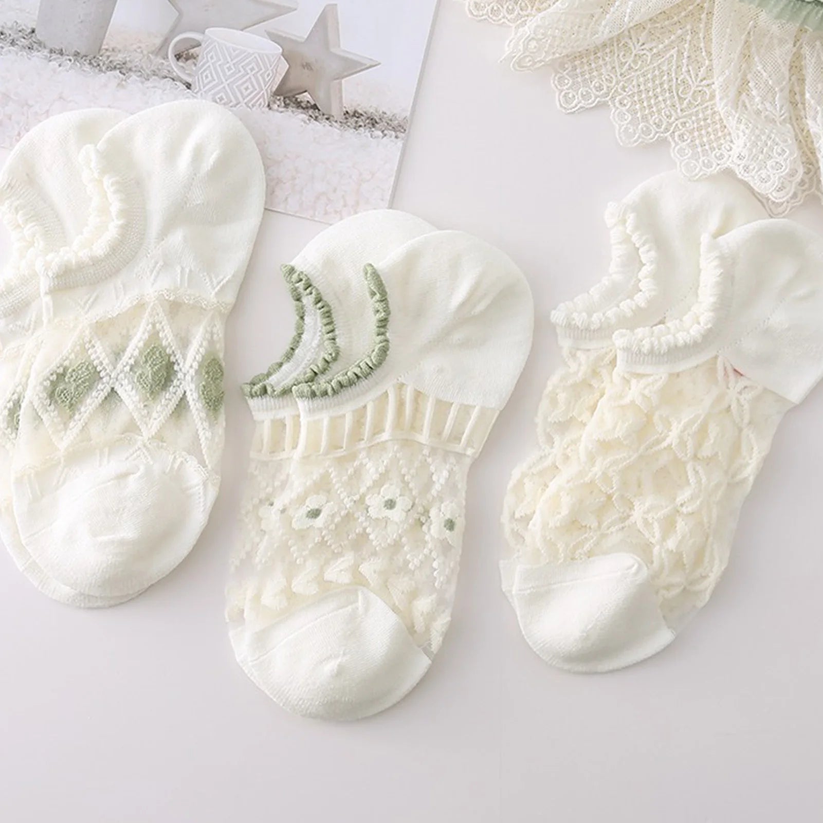 Breathable Mesh Low Cut Socks