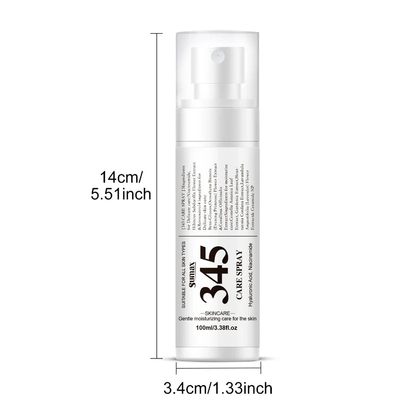 345 Skincare Set With Eye Cream Moisturizing Cream Relief Spray Hydrating Soothing Brightening For All Skin Types Sensitive Skin