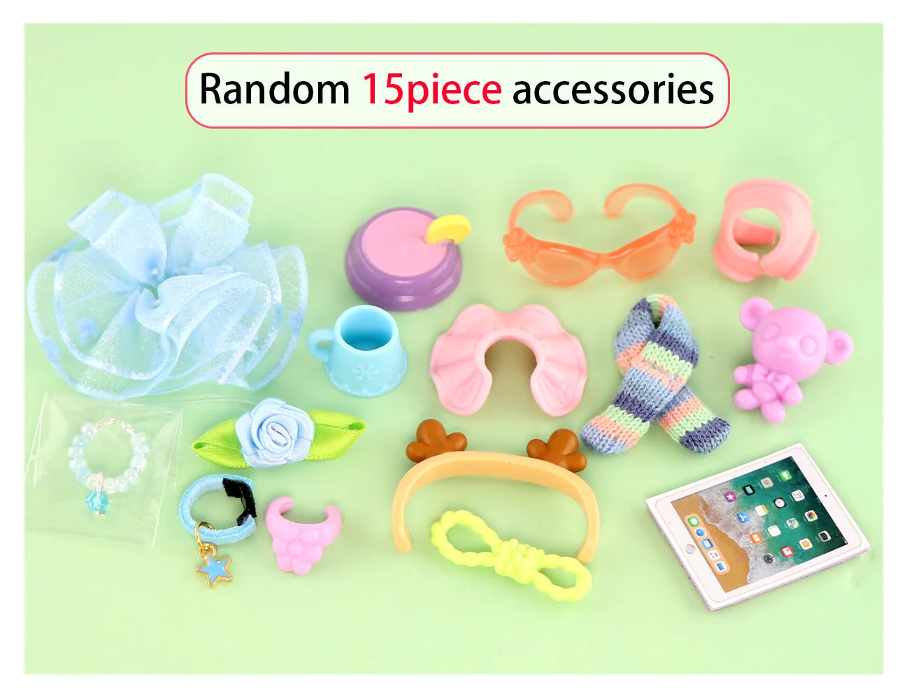 Pet Collars Accessories Random 15 PC Necklace Bowl Bone Hat Fit for Pets Shop Cat and Dog Deer Husky Kitten Puppy