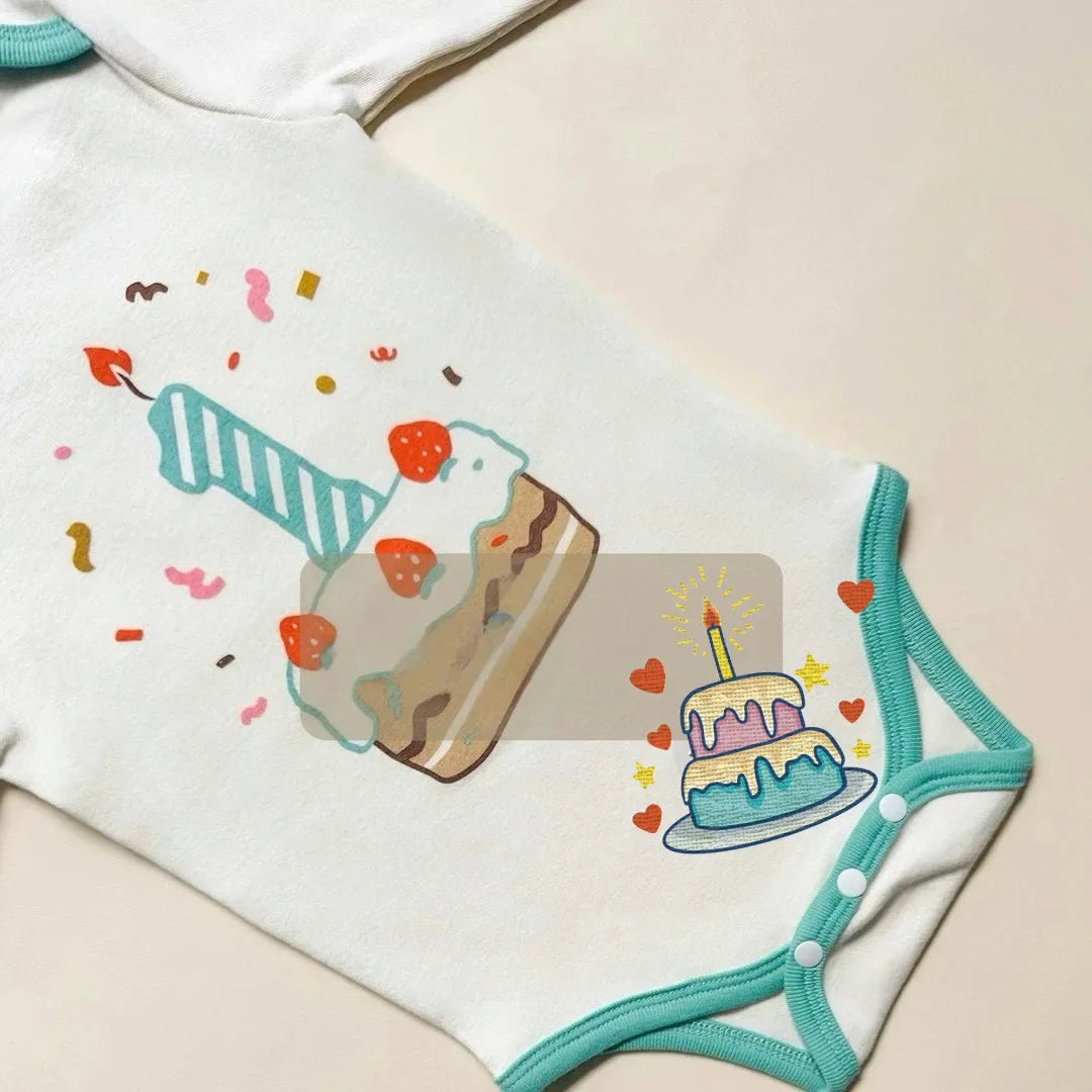 Cute Birthday Baby Cotton Bodysuit