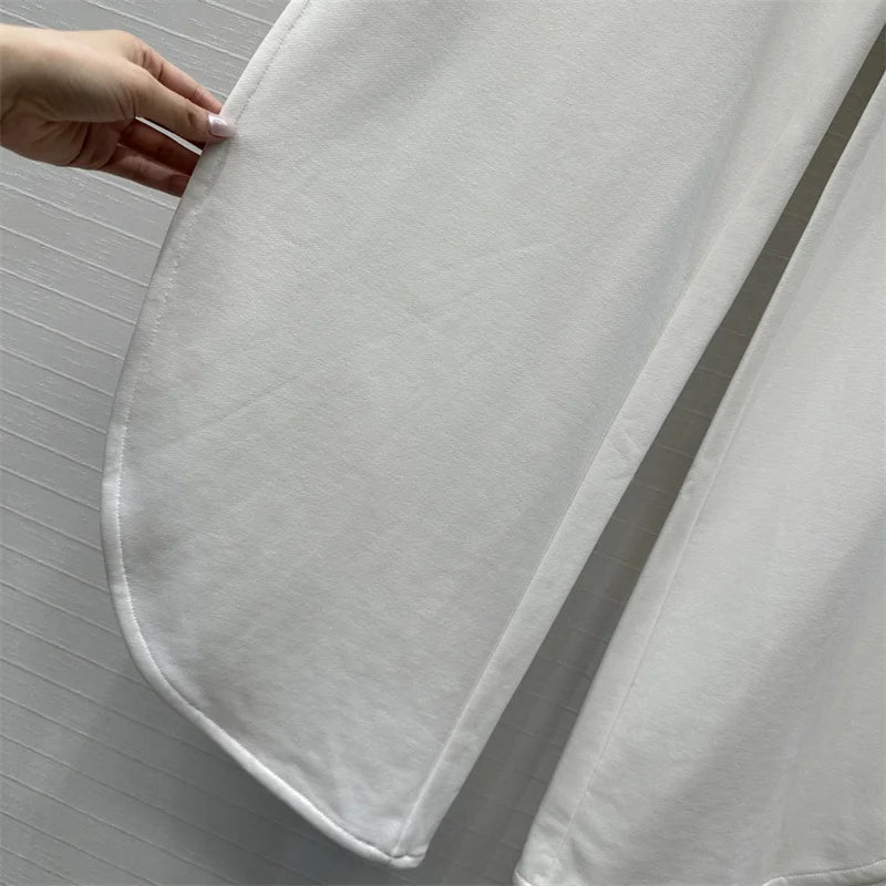 Elastic Waist Cotton Wide Pants