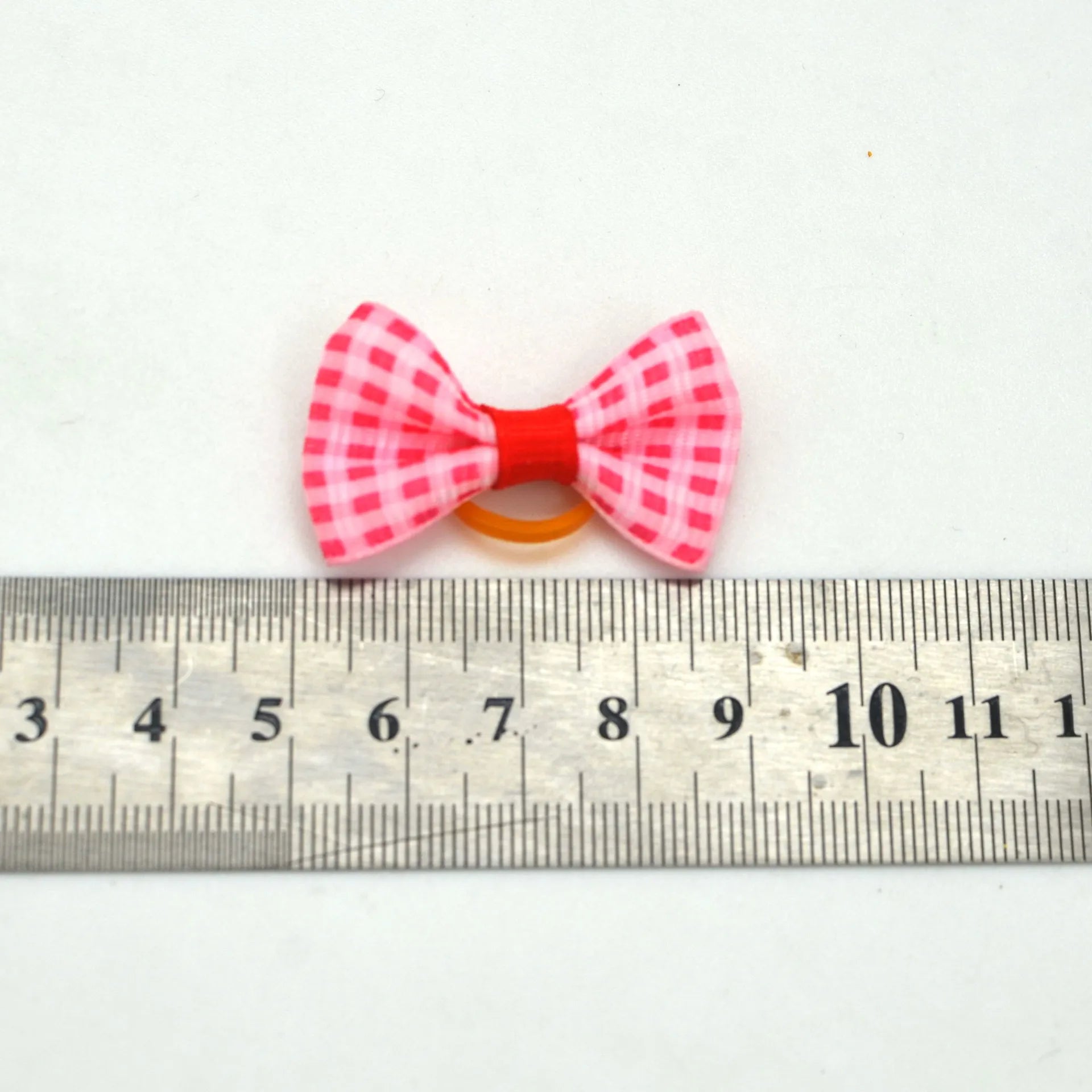 10pcs Creativity Pet Hair Accessories Bow Polyester Cute Puppy Bow with Rubber Band Suitable for Dogs Cat Grooming Accessories