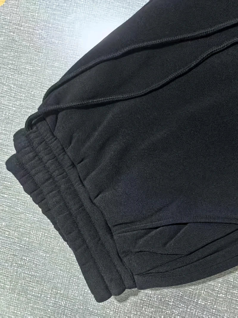 Men's & Women's Heavy-Duty Straight-Leg Joggers - All-Season Gym Pants with Elastic Waist & Belt-Free Design Workout Bottoms