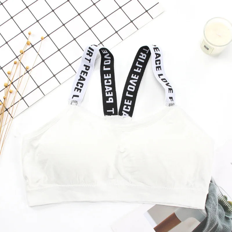 40-65Kg Sexy Bra Top Women Sports Bras Letters Straps Gym Yoga Female Pad Sportswear Tank Top Sport Push Up Bralette