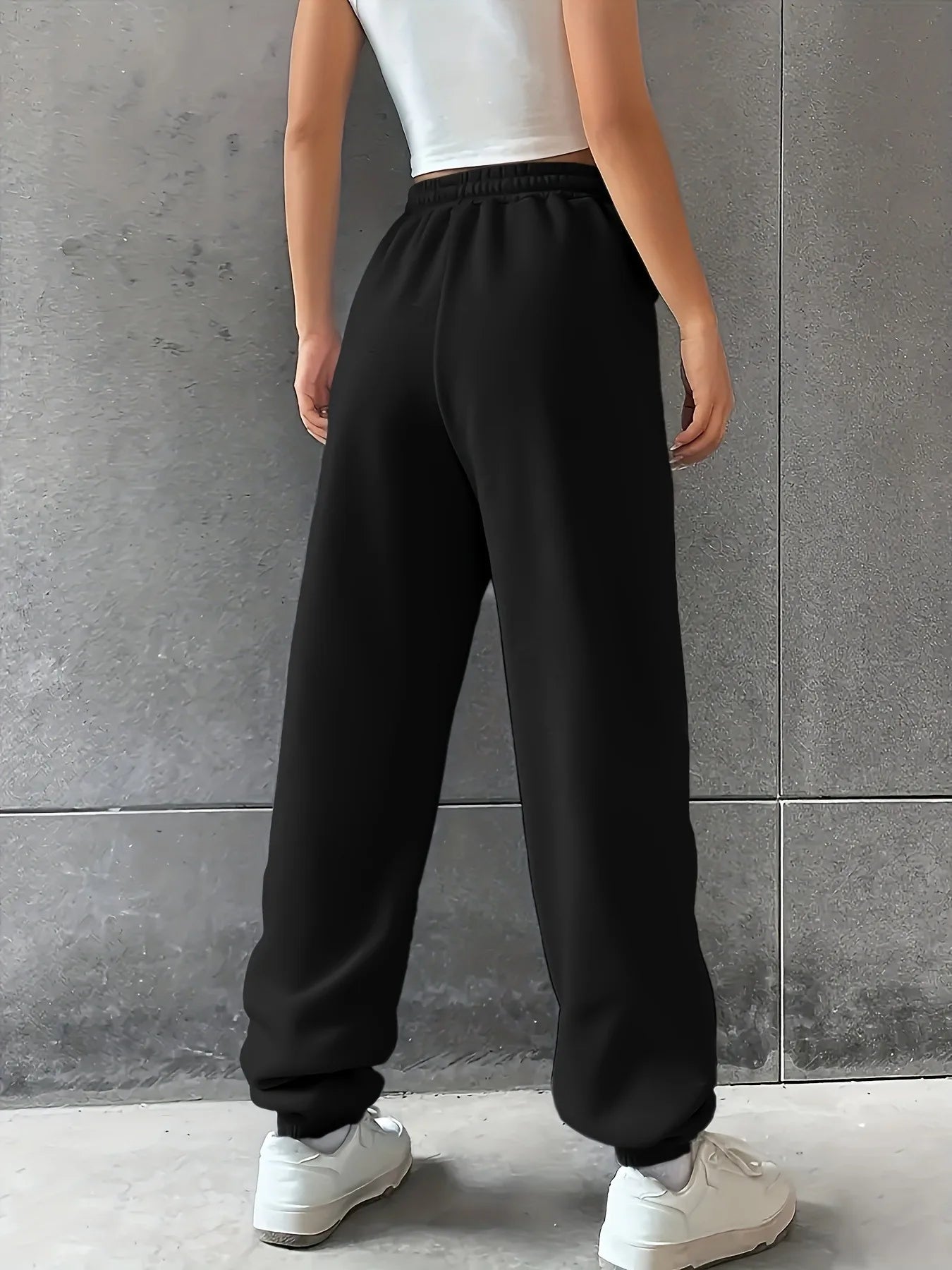 Casual Drawstring Streetwear Sweatpants Women