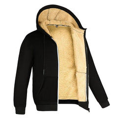 Winter Fleece Hooded Zip Jacket