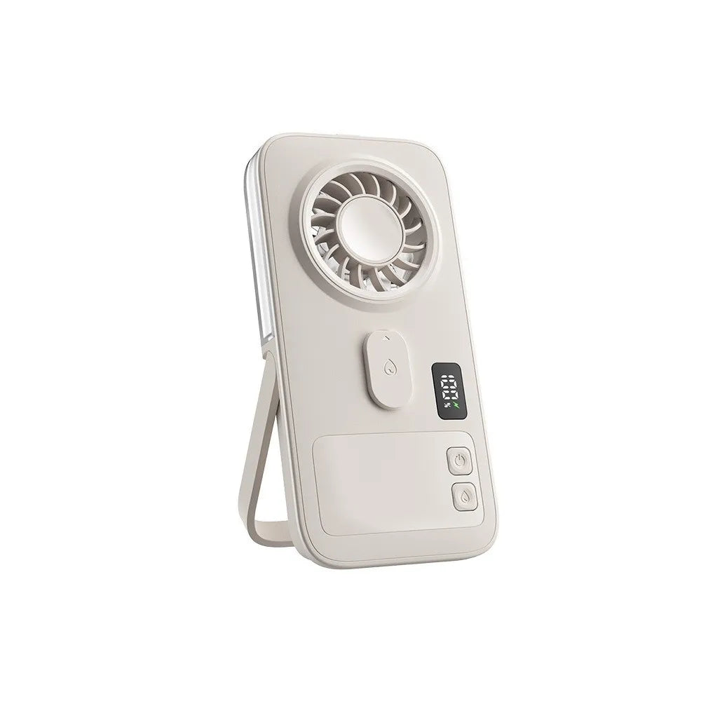 Mini Size Handheld Mist Fan USB Powered Compact Design Portable Mist Fan Moisturizing Function Mist Sprayer USB Rechargeable Fan