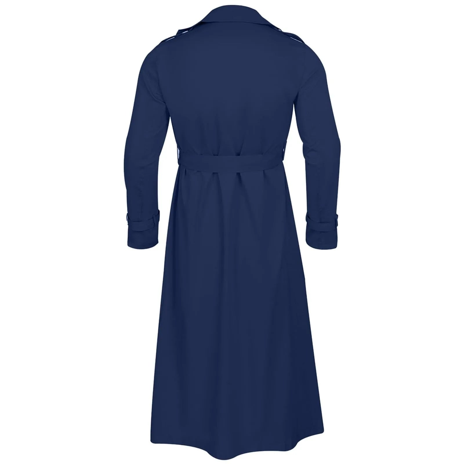 Men’s Luxury Full-Length Trench Coat – England Style Business Overcoat