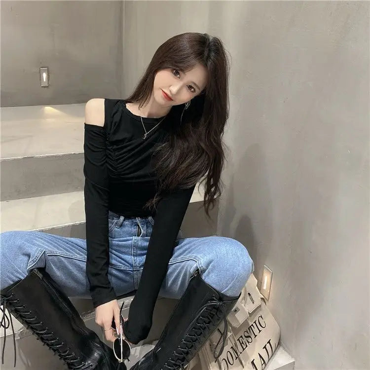 Slim Hollow Detail Tee Women