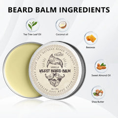 Beard Balm For Men Facial Hair Beard Growth Wax Thicking Softens Moisturizing Nourishing Professional Mustache Cream Beard Care