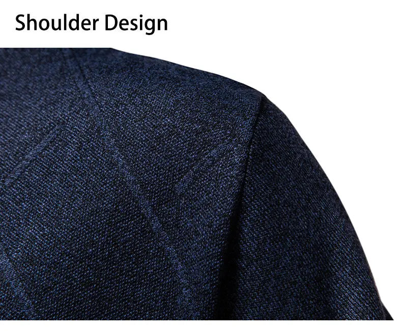 New Sweater Men Casual Knitted Pullover Solid Color Warm Regular Fit Round Neck Sweater Pullovers Mens Sweatwear