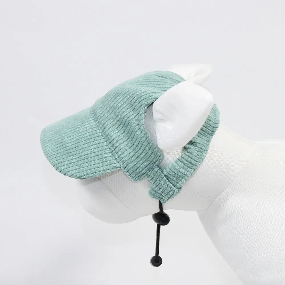 Pet Accessories Adjustable Dog Baseball Cap Breathable Soft Pet Sun Hat with Ear Holes Cat Sunscreen Hat Outdoor