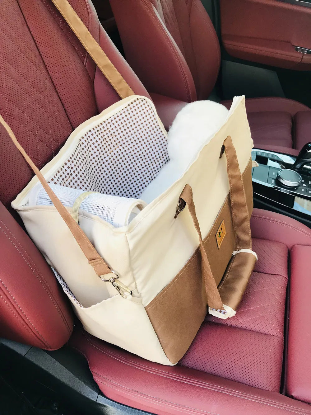 Portable Dog Carrier Cat Dog Outdoor Travel Bag Breathable Pet Carrying Pouch Travel Duffle for Cats Small Dogs Car Seat Carrier