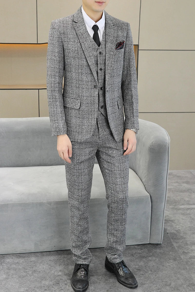 Three Piece Wedding Business Suit