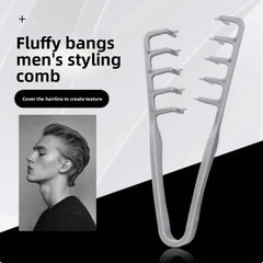 Men's Styling Comb Set, Plastic Material, Portable Small Easy Storage, Hair Grip Define Volume, Travel Office Dorm Use