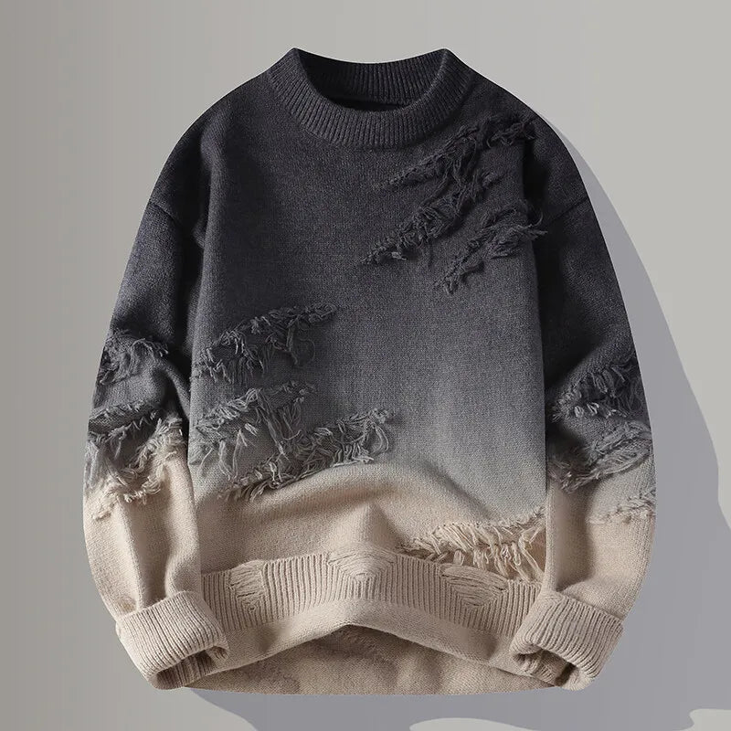 Winter Knit Crew Pullover Sweater