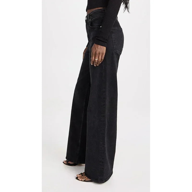 Retro Straight High Waist Jeans