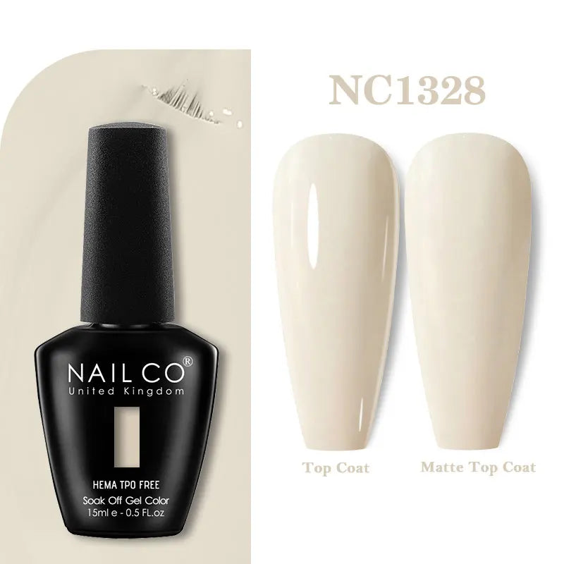 NAILCO 333 Colors Gel Nail Polish Semi Permanent Varnishes Nails Art Design Hybrid Soak Off Top Base Coat UV Gel Manicure 15ml